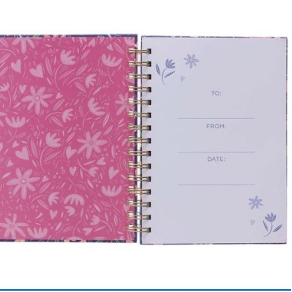 NWT Floral Spiral Journal/Notebook with Inspirational Quote - Picture 3 of 9